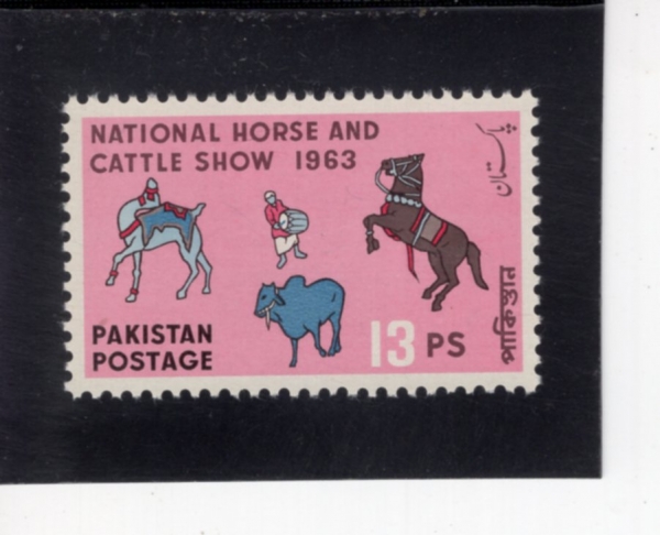 PAKISTAN(��Ű��ź)-#175-13p-CAMEL, BULL, DANCING HORSE AND DRUMMER(��Ÿ, Ȳ��, ���ߴ� ��, �巳��)-1963.3.13��