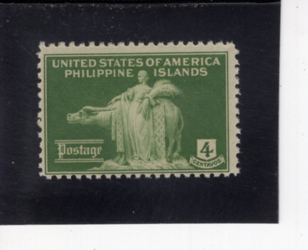 PHILIPPINES(�ʸ���)-#384-4c-WOMAN AND CARABAO(����, ī��ٿ���)-1935.2.15��