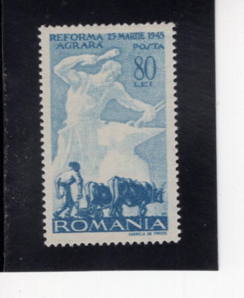 ROMANIA(�縶�Ͼ�)-#599-80 I-BLACKSMITH AND PLOWMAN(��������, ���)-1946.3.6��