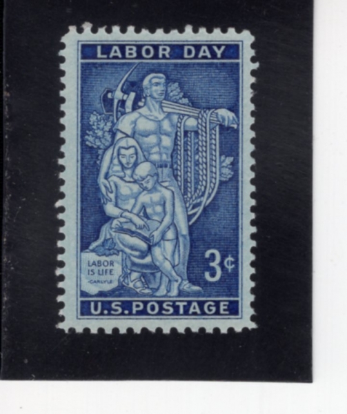 UNITED STATES(�̱�)-#1082-3c-MOSAIC, AFL-CIO HEADQUARTERS(�̱� �뵿�ѿ��Ͱ� �����üȸ��)-1956.9.3��