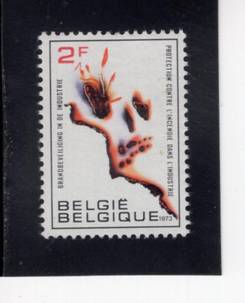 BELGIUM(���⿡)-#837-2fr-NATL. INDUSTRIAL FIRE PREVENTION CAMPAIGN(����� ȭ�� ����)-1973.3.24��