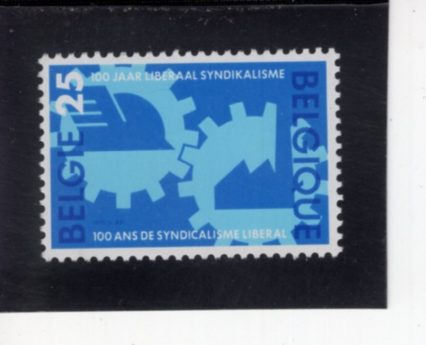 BELGIUM(���⿡)-#1398-25fr-LIBERAL TRADE UNION, CENT(�����뵿���� �ѿ���)-1991.4.29��