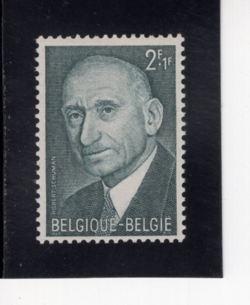 BELGIUM(���⿡)-#B807-2+1fr-ROBERT SCHUMAN(�ι�Ʈ ����)-1967.6.24��