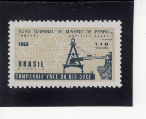 BRAZIL(�����)-#1016-110cr-CONVEYOR AND LOADING CRANE(�����̾�, ũ����)-1966.4.1��