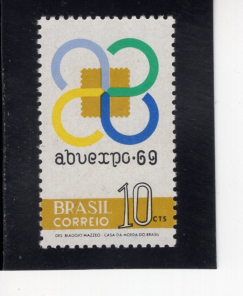 BRAZIL(�����)-#1142-10c-EXHIBITION EMBLEM(��ǥ����ȸ)-1969.11.15��