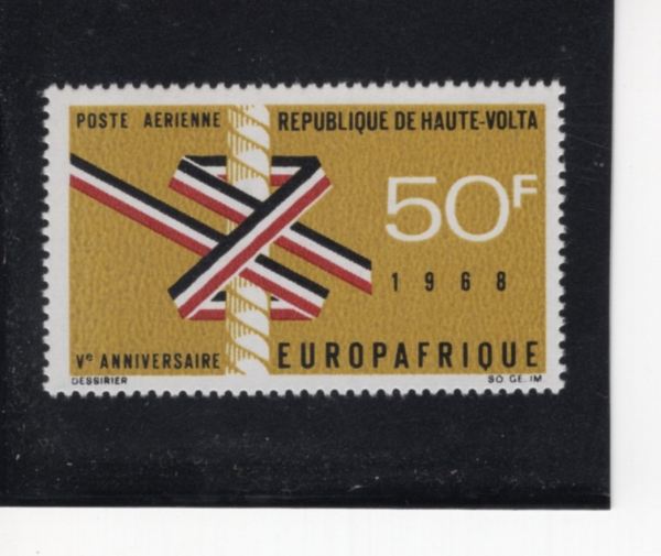 BURKINA FASO(�θ�Ű���ļ�)-#C53-50fr-CLOVE HITCH(Ŭ�κ� ��ġ)-1968.7.20��