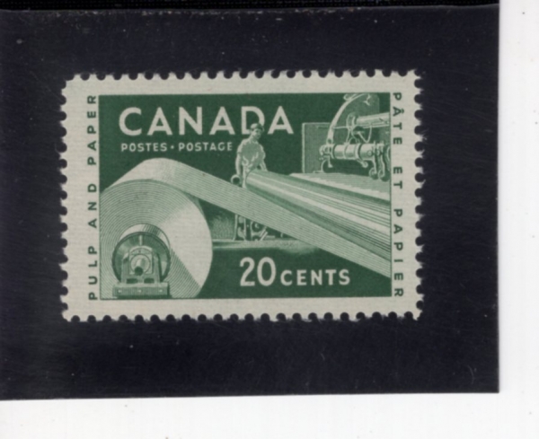 CANADA(ĳ����)-#362-20c-PAPER INDUSTRY(�Ź� ���)-1956.6.7��