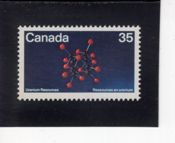 CANADA(ĳ����)-#865-35c-URANINITE MOLECULAR STRUCTURE(����Ÿ��Ʈ)-1980.9.3��