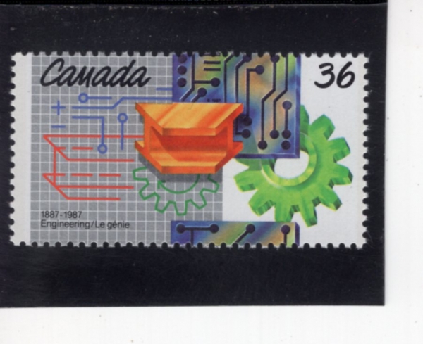CANADA(ĳ����)-#1134-36c-ENGINEERING INSTITUTE OF CANADA, CENT(ĳ���� ���� ������)-1987.5.19��