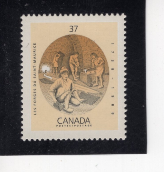CANADA(ĳ����)-#1216-37c-LES FORGES DU ST. MAURICE(���𸮽� ��ö��)-1988.8.19��