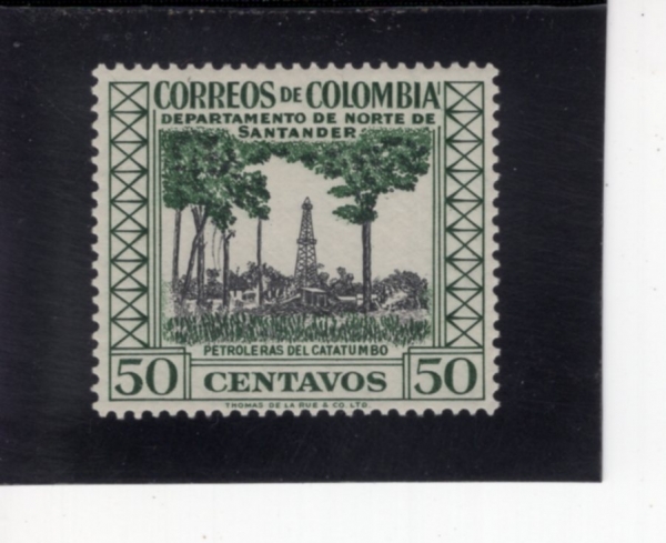 CHILE(ĥ��)-#659-50c-OIL WELLS, NORTH SANTANDER(�ϻ�ź������ ���� �� õ������)-1956��