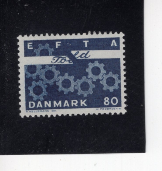 DENMARK(����ũ)-#431-80o-COGWHEELS AND BROKEN CUSTOMS DUTY RIBBON(����, �μ��� ���� ����)-1967.3.2��