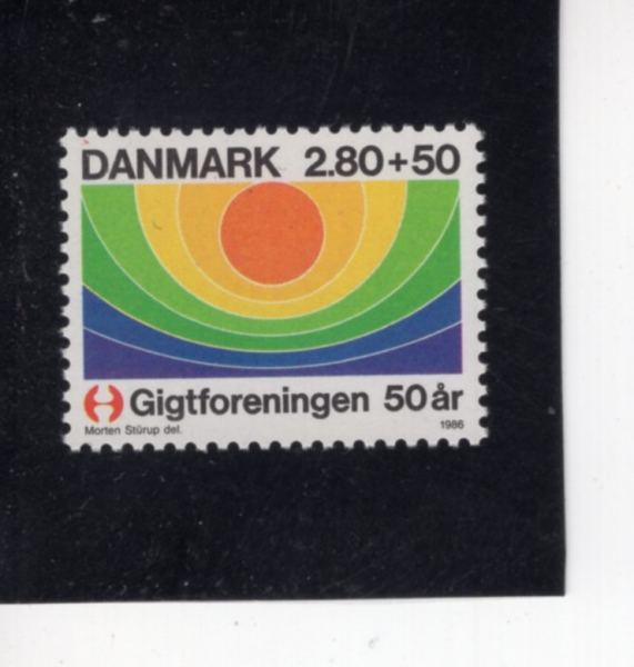 DENMARK(����ũ)-#B68-2.80k+50o-DANISH ARTHRITIS ASSOC., 50TH ANNIV.(����ũ ������ ��ȸ, 50�ֳ�)-1986.3.20��