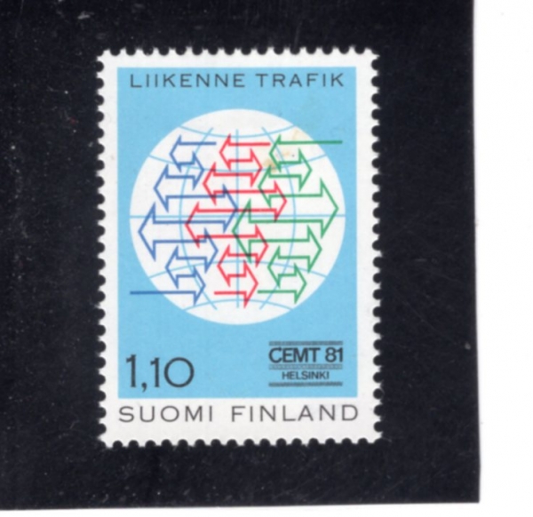 FINLAND(����Ʈ)-#657-1.10m-TRAFFIC CONFERENCE EMBLEM(���� ȸ�� ������)-1981.5.26��