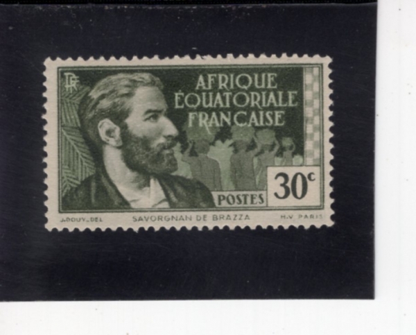 FRENCH EQUATORIAL AFRICA(�������� ���� ������ī)-#43-30c-PIERRE SAVORGNAN DE BRAZZA(�ǿ��� �纸���� �� �����)-1940��