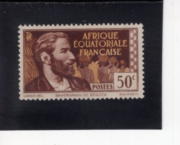FRENCH EQUATORIAL AFRICA(�������� ���� ������ī)-#48-50c-PIERRE SAVORGNAN DE BRAZZA(�ǿ��� �纸���� �� �����)-1937��