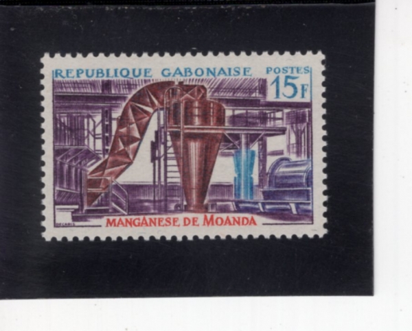 GABON(����)-#181-15fr-MANGANESE CRUSHER, MOANDA(��ȴ� ����)-1965.6.15��