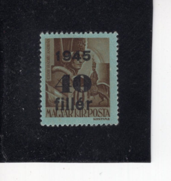 HUNGARY(�밡��)-#664-40f on 10f-COUNT ANDREW HADIK(�ȵ��� �ϵ�)-1945��