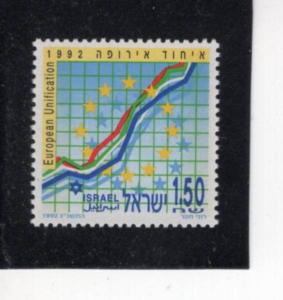 ISRAEL(�̽���)-#1129-1.50s-EUROPEAN UNIFICATION(���� ����)-1992.12.8��