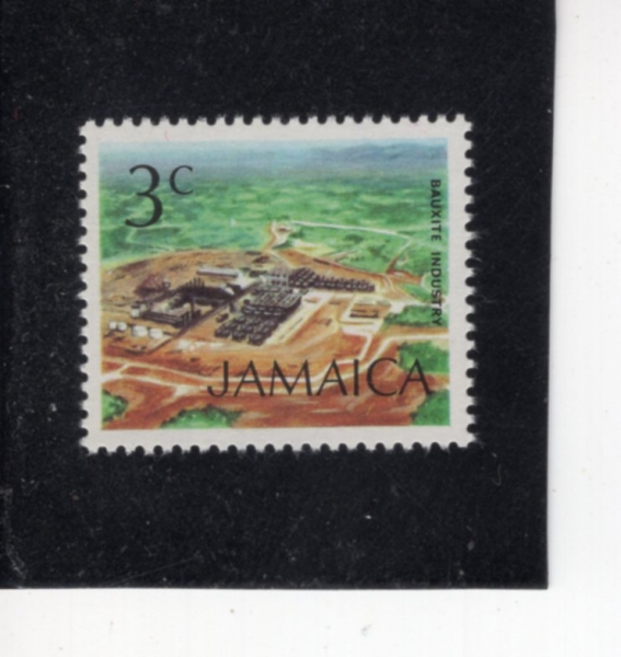JAMAICA(�ڸ���ī)-#345-3c-BAUXITE INDUSTRY(��ũ����Ʈ ���)-1972��