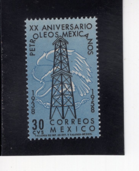 MEXICO(�߽���)-#903-30c-MEXICAN EAGLE AND OIL DERRICK(������, ���� �����)-1950.5.24��