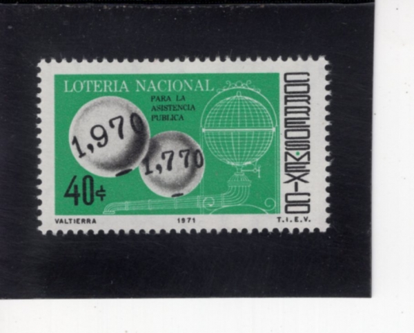 MEXICO(�߽���)-#1031-40c-BICENTENARY OF NATL. LOTTERY(���� ����)-1971.6.26��