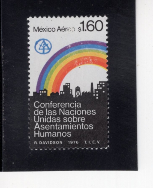 MEXICO(�߽���)-#C522-1.60p-RAINBOW OVER CITY(���� ���� ������)-1976.5.31��
