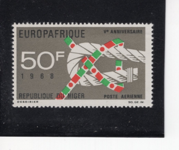 NIGER(������)-#C89-50fr-SHEET BEND KNOT(��Ʈ ����)-1968.7.20��
