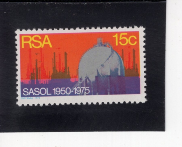 SOUTH AFRICA(��������ī��ȭ��)-#439-15c-SASOLBURG REFINERY(��Ʈ���� ������)-1975.2.26��