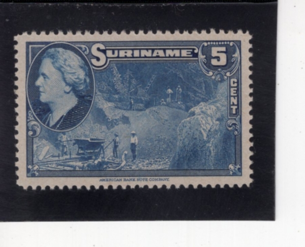 SURINAM(������)-#190-5c-MINING GOLD(�� ä��)-1945.11.5��