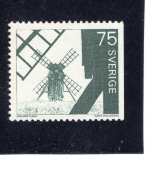 SWEDEN(������)-#763-75o-WINDMILLS, OLANA ISLAND(ǳ��, �ö� ��)-1972��