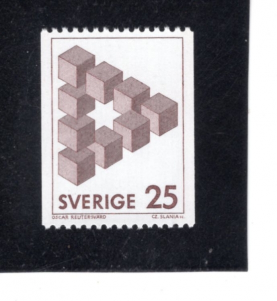 SWEDEN(������)-#1396-25o-GEOMETRIC FIGURES(�������� ����)-1982.2.16��