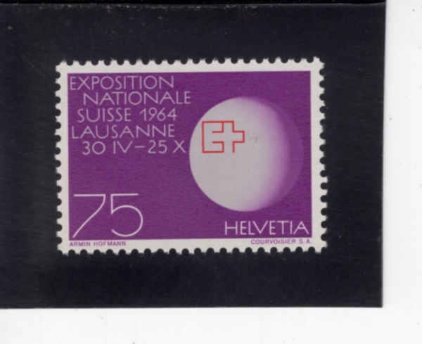 SWITZERLAND(������)-#433-75c-EXPO EMBLEM ON GLOBE(������ �� ������ ������)-1963.9.16��