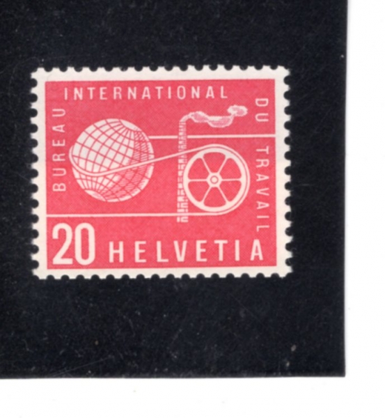 SWITZERLAND(������)-#3O97-20c-GLOBE, CHIMNEY AND WHEEL(����, ����, ��Ϲ���)-1960��
