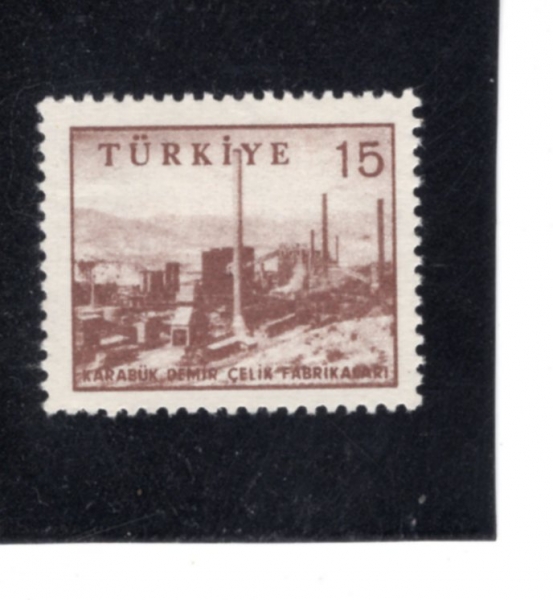 TURKEY(Ƣ��Ű��)-#1445-15k-IRON AND STEEL WORKS, KARABUCK(ī��� ��ö��)-1959��