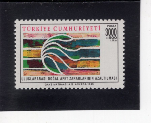 TURKEY(Ƣ��Ű��)-#B241-3000+500 I-INTL. DAY FOR NATURAL DISASTER REDUCTION(���� �糭 ���� ������ ��)-1993.10.13��