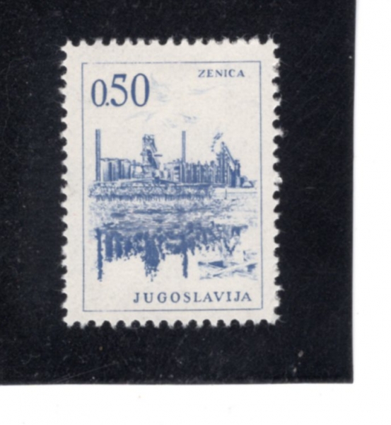 YUGOSLAVIA(����������)-#836-50p-ZENICA STEEL WORKS(����ī ��ö��)-1966��