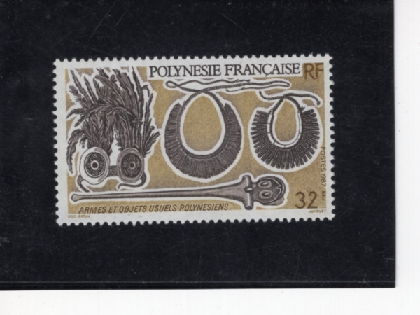 FRENCH POLYNESIA(�������� �����׽þ�)-#469-32fr-WAR CLUBS, TATOOING COMB, MALLET(�� ���, Ÿ���� ��, ��ġ)-1987.10.14
