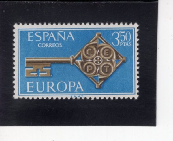 SPAIN(������)-#1526-3.50p-EUROPA AND KEY(������, ����)-1968.4.29��