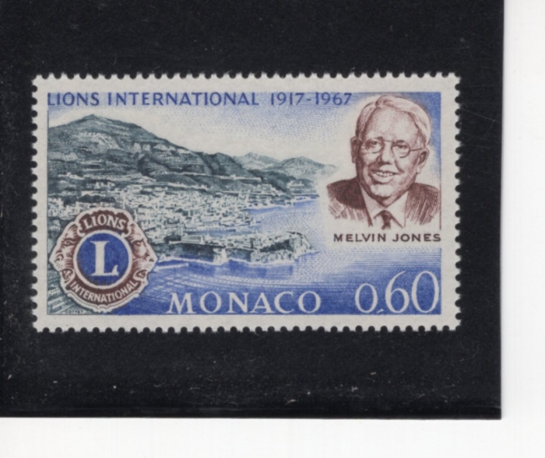 MONACO(����)-#665-60c-MELVIN JONES, VIEW OF MONTE CARIO AND LIONS INTL. EMBLEM(��� ����, ����ī������ ����, ���� ���̿½�)-1967.4.28��