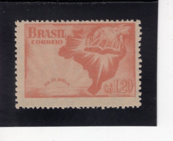 BRAZIL(�����)-#716-1.20cr-MAP AND OPEN BIBLE(����, ����)-1951.12.9��
