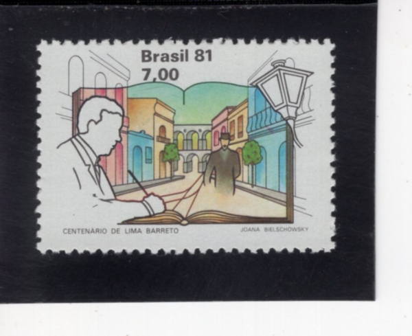BRAZIL(�����)-#1735-7cr-LIMA BARRETO AND RIO DE JANEIRO, 1900(���� �ٷ���)-1981.5.13��