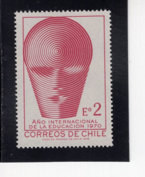 CHILE(ĥ��)-#392-2e-EDUCATION YEAR EMBLEM(������ ��)-1970.7.17��