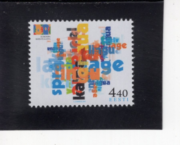 ESTONIA(������Ͼ�)-#412-4.40k-EUROPEAN YEAR OF LANGUAGES(���� ����� ��)-2001.3.6��