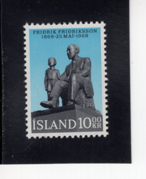 ICELAND(���̽�����)-#399-10k-FRIDRIK FRIDRIKSSON, BY SIGURJON OLAFSSON(�����帯 �����帯��, �ñ����� �ö�����)-1968.9.5��