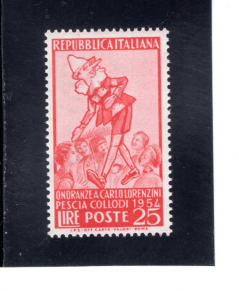 ITALY(��Ż����)-#660-25 I-PINOCCHIO AND GROUP OF CHILDREN(�ǳ�Ű��, �Ƶ�)-1954.10.26��