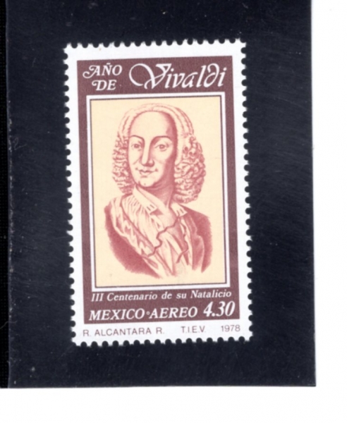 MEXICO(�߽���)-#C580-4.30p-ANTONIO VIVALDI(����Ͽ� ��ġ�� ��ߵ�)-1978.12.1��