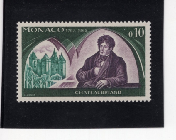 MONACO(����)-#698-10c-CHATEAUBRIAND AND COMBOURG CASTLE(��������-����, ����긮��, ���� �� ��θ�)-1968.12.12��