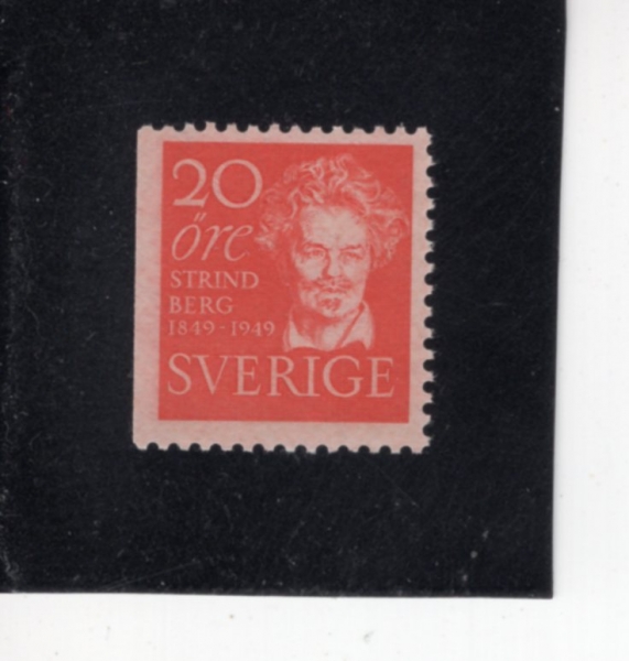 SWEDEN(������)-#407-20o-AUGUST STRINDBERG(�ƿ챸��Ʈ ��Ʈ���庣��)-1949.1.22��