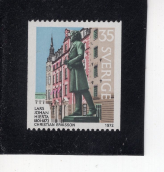 SWEDEN(������)-#919-35o-LARS JOHAN HIERTS, BY CHRISTIAN ERIKSSON(ũ����Ƽ�� �������� �󸣽� ���� ��������)-1972.2.23��
